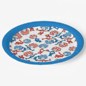 Dr. Seuss | Ding één ding twee US vlag patroon Papieren Bordje (Gekanteld)