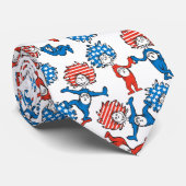 Dr. Seuss | Ding één ding twee US vlag patroon Stropdas (Opgerold)