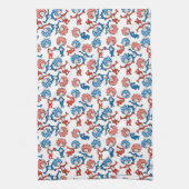 Dr. Seuss | Ding één ding twee US vlag patroon Theedoek (Verticaal)