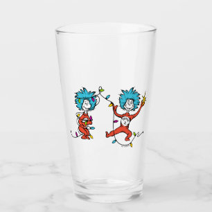 Dr. Seuss Ding Eén en Ding Twee dansen Glas