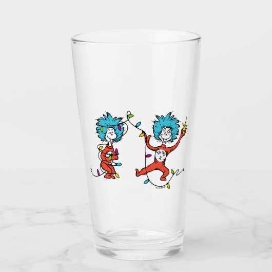 Dr. Seuss | Ding één en ding twee dansen Glas (Voorkant)