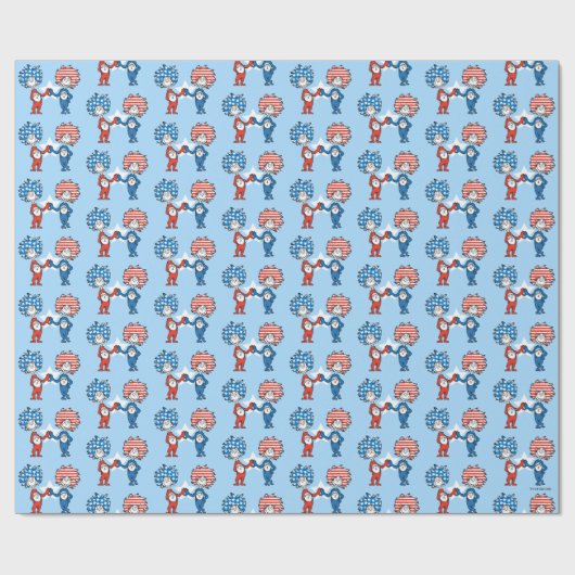 Dr. Seuss | Ding One Thing Two Patriotic Graphic Cadeaupapier (Vlak)