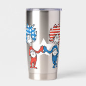 Dr. Seuss | Ding One Thing Two Patriotic Graphic Geïsoleerde Drinkbeker (Links)