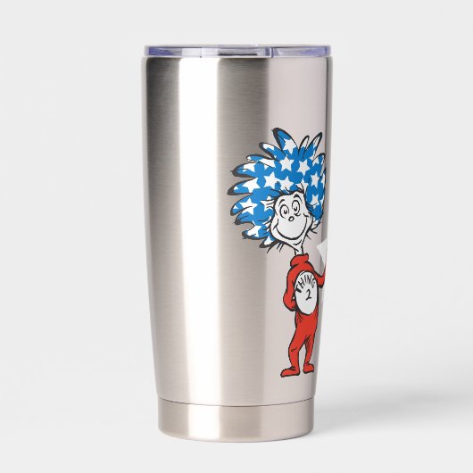 Dr. Seuss | Ding One Thing Two Patriotic Graphic Geïsoleerde Drinkbeker (Voorkant)