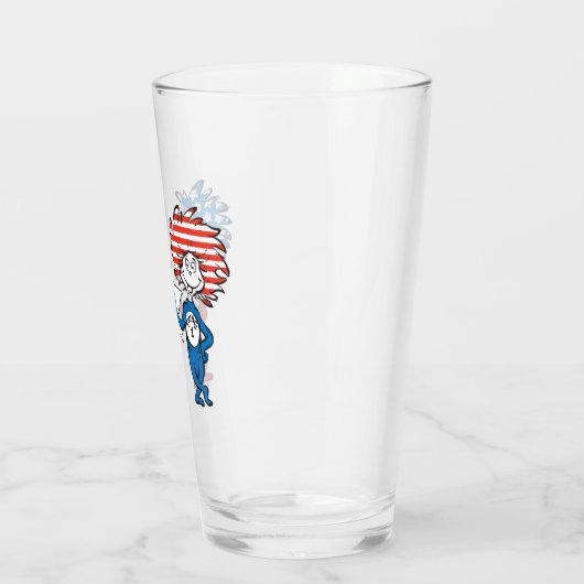 Dr. Seuss | Ding One Thing Two Patriotic Graphic Glas (Links)