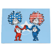 Dr. Seuss | Ding One Thing Two Patriotic Graphic Groot Cadeauzakje (Voorkant)