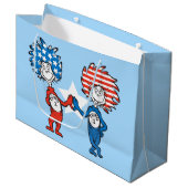 Dr. Seuss | Ding One Thing Two Patriotic Graphic Groot Cadeauzakje (Voorkant Gekanteld)