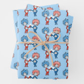 Dr. Seuss | Ding One Thing Two Patriotic Graphic Inpakpapier Vel (In situ)