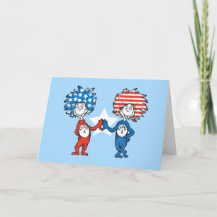 Dr. Seuss   Ding One Thing Two Patriotic Graphic Kaart