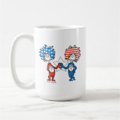 Dr. Seuss | Ding One Thing Two Patriotic Graphic Koffiemok (Links)