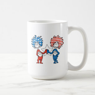 Dr. Seuss   Ding One Thing Two Patriotic Graphic Koffiemok