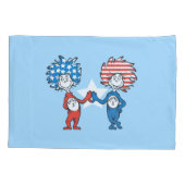 Dr. Seuss | Ding One Thing Two Patriotic Graphic Kussensloop (Achterkant-Links)