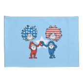 Dr. Seuss | Ding One Thing Two Patriotic Graphic Kussensloop (Achterkant-Rechts)