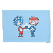 Dr. Seuss | Ding One Thing Two Patriotic Graphic Kussensloop (Voorkant-Links)