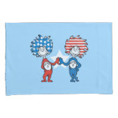 Dr. Seuss | Ding One Thing Two Patriotic Graphic Kussensloop (Voorkant-Rechts)