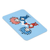 Dr. Seuss | Ding One Thing Two Patriotic Graphic Magneet (Rechterzijde)