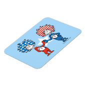 Dr. Seuss | Ding One Thing Two Patriotic Graphic Magneet (Linkerzijde)