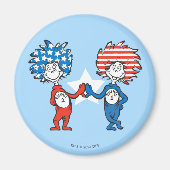 Dr. Seuss | Ding One Thing Two Patriotic Graphic Magneet (Voorkant)