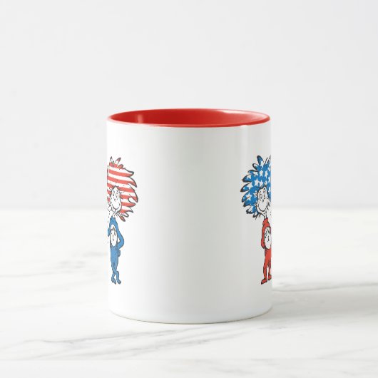 Dr. Seuss | Ding One Thing Two Patriotic Graphic Mok (Midden)