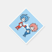 Dr. Seuss | Ding One Thing Two Patriotic Graphic Servet (Hoek)