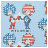 Dr. Seuss | Ding One Thing Two Patriotic Graphic Stof (Close Up)