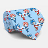 Dr. Seuss | Ding One Thing Two Patriotic Graphic Stropdas (Opgerold)