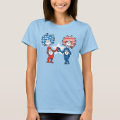 Dr. Seuss | Ding One Thing Two Patriotic Graphic T-shirt (Voorkant)