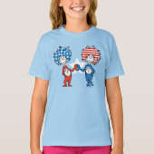 Dr. Seuss | Ding One Thing Two Patriotic Graphic T-shirt (Voorkant)