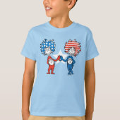 Dr. Seuss | Ding One Thing Two Patriotic Graphic T-shirt (Voorkant)