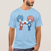 Dr. Seuss | Ding One Thing Two Patriotic Graphic T-shirt (Voorkant)