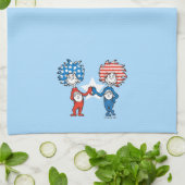 Dr. Seuss | Ding One Thing Two Patriotic Graphic Theedoek (Gevouwen)