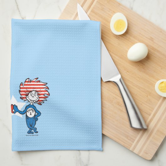 Dr. Seuss | Ding One Thing Two Patriotic Graphic Theedoek (Quarter Fold)