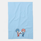 Dr. Seuss | Ding One Thing Two Patriotic Graphic Theedoek (Verticaal)