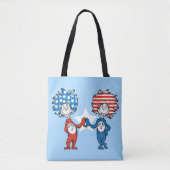 Dr. Seuss | Ding One Thing Two Patriotic Graphic Tote Bag (Voorkant)
