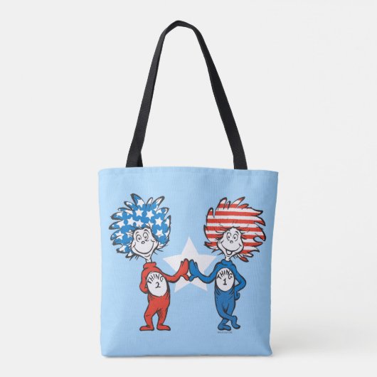 Dr. Seuss | Ding One Thing Two Patriotic Graphic Tote Bag (Achterkant)