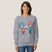 Dr. Seuss | Ding One Thing Two Patriotic Graphic Trui (Voorkant volledig)