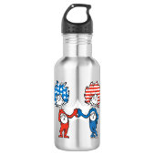 Dr. Seuss | Ding One Thing Two Patriotic Graphic Waterfles (Voorkant)