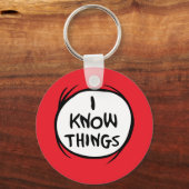 Dr. Seuss | Dingen 1 Dingen 2 - Ik ken Dingen Sleutelhanger (Voorkant)