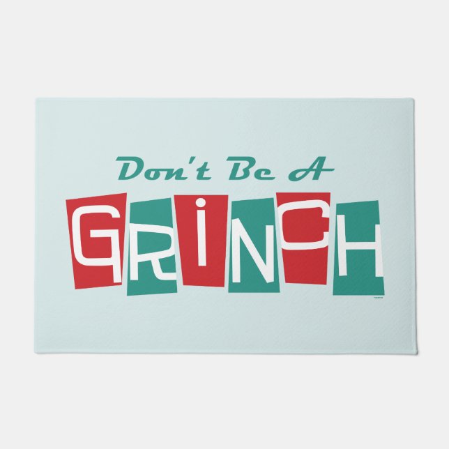 Dr. Seuss | Don't be a Grinch Deurmat (Voorkant)
