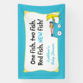 Dr. Seuss | Eén Baby shower-banner voor vissen Spandoek (Verticaal)