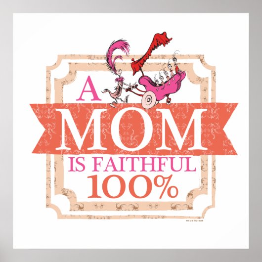Dr. Seuss | Een moeder is 100% betrouwbaar Poster (Voorkant)