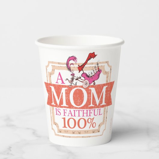 Dr. Seuss | Een moeder is trouw 100% Papieren Bekers (Achterkant)