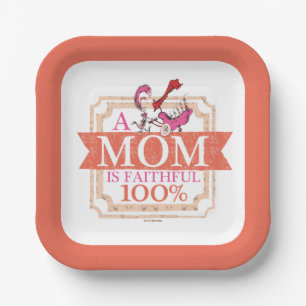 Dr. Seuss   Een moeder is trouw 100% Papieren Bordje