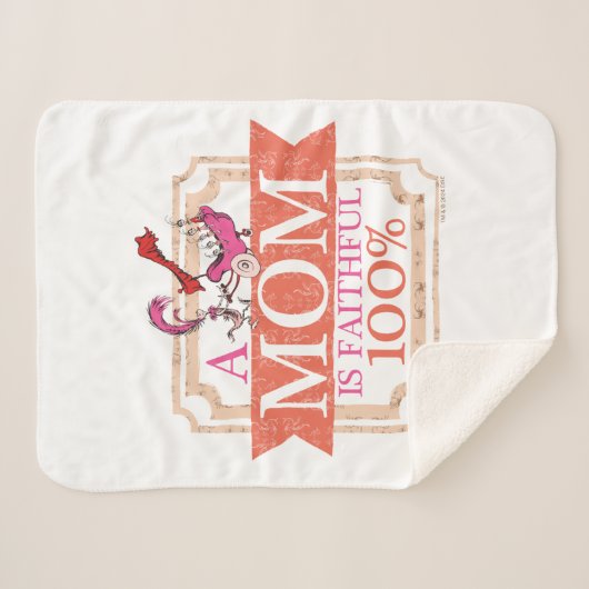 Dr. Seuss | Een moeder is trouw 100% Sherpa Deken (Voorkant (horizontaal))