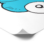 Dr. Seuss | Eén vis - Baby shower Poster (Hoek)