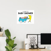 Dr. Seuss | Eén vis - Baby shower Poster (Thuiskantoor)