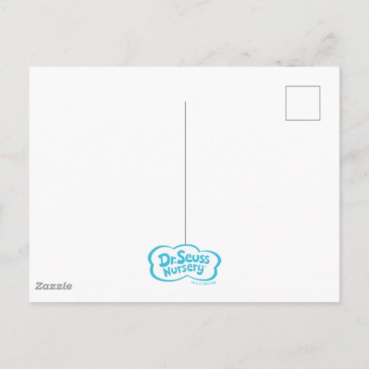 Dr. Seuss | Eén vis - Bedankkaart jongensbabyfeest Briefkaart (Achterkant)