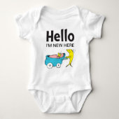 Dr. Seuss | één vis hallo | Ik ben hier nieuw Romper (Voorkant)