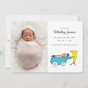 Dr. Seuss   Een vis - jongen geboorte aankondiging