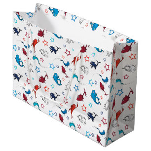 Dr. Seuss   één vis twee vis ster patroon Groot Cadeauzakje